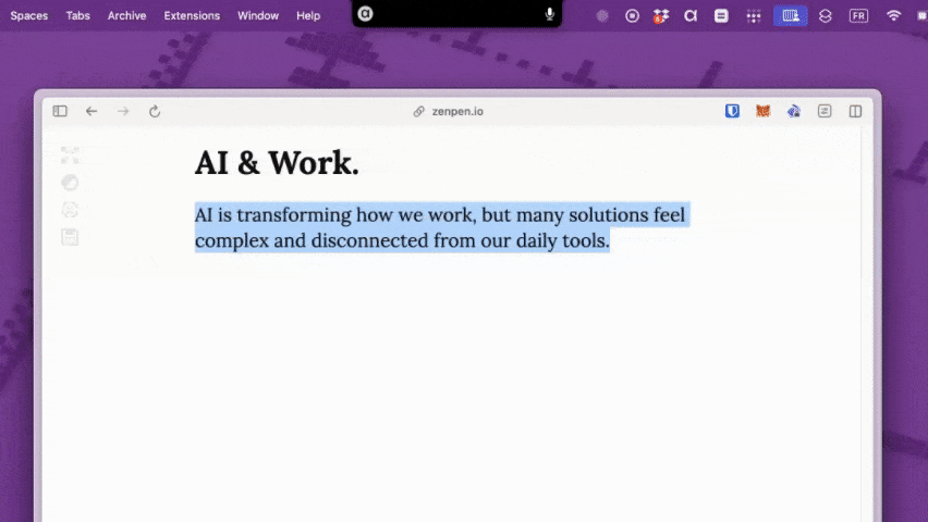 🗣️ Just say it — Transform any text with voice commands