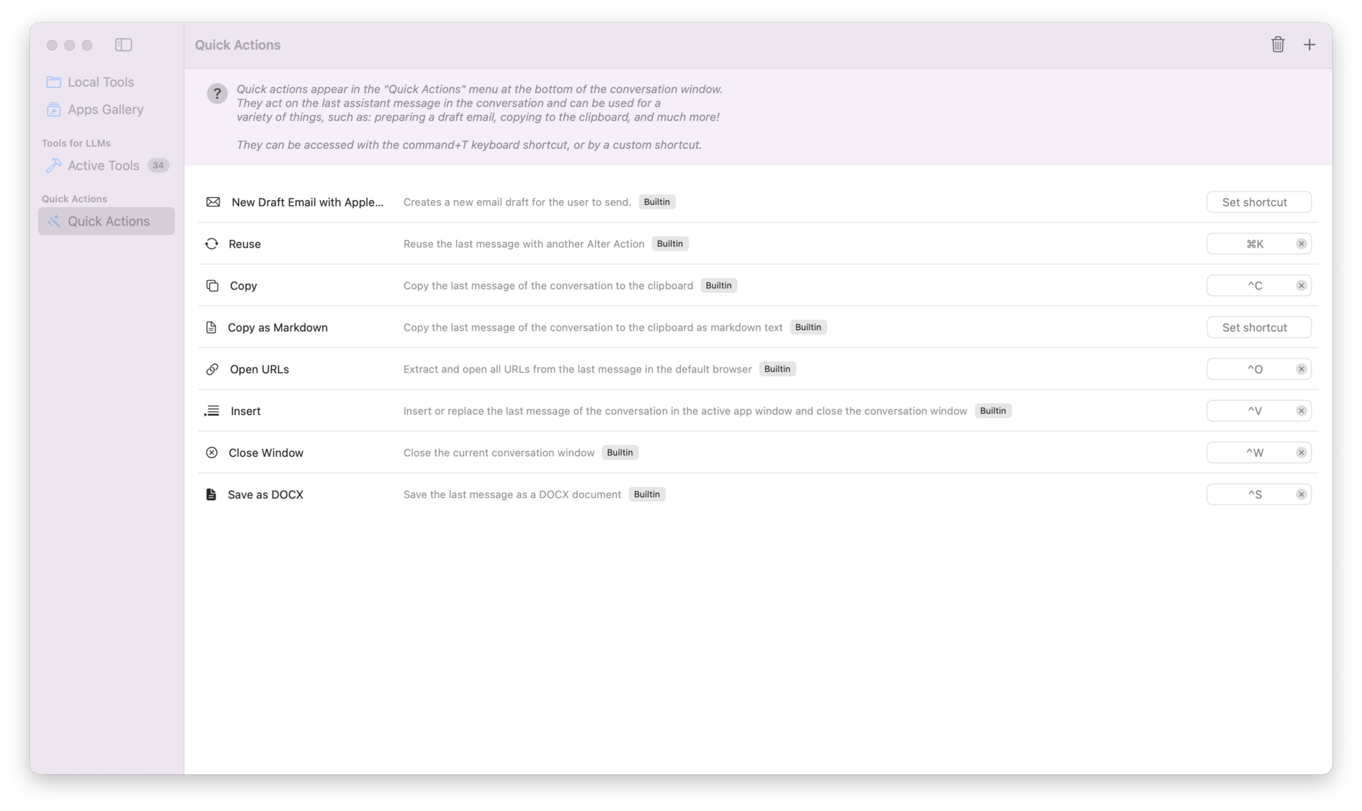 Save as DOCX, Instant URL Opening, and Rich Markdown : our new Quick Actions