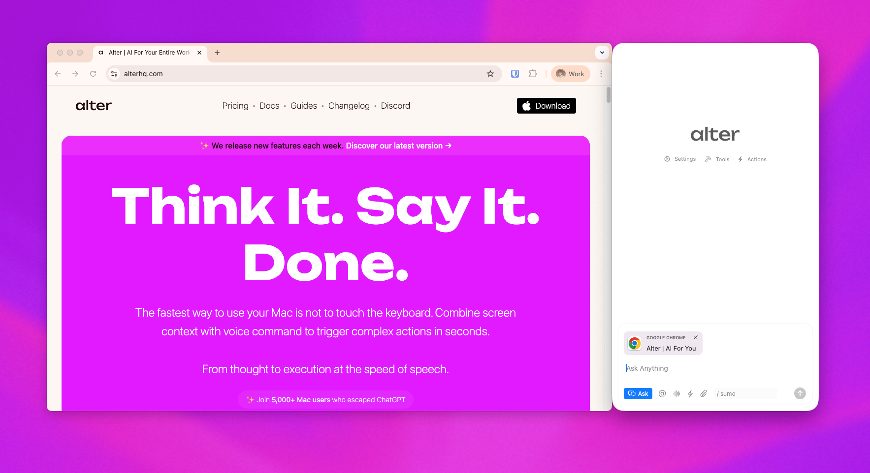 You helped build this. Snap QuickHub for AI context.