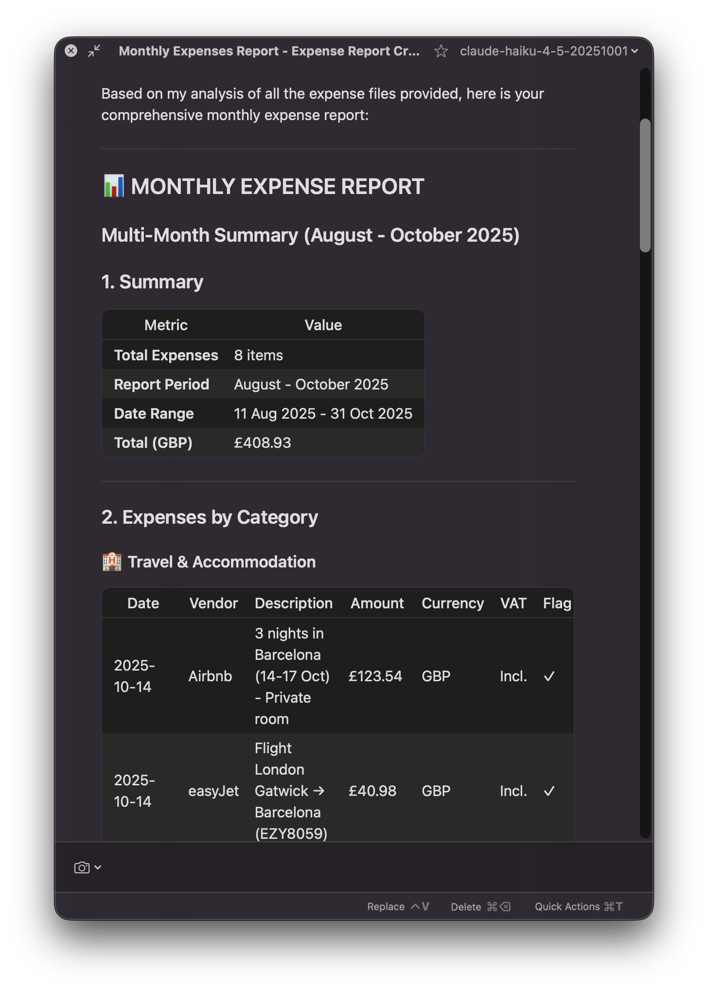 Introducing Expense Report & Fork+Edit functions 