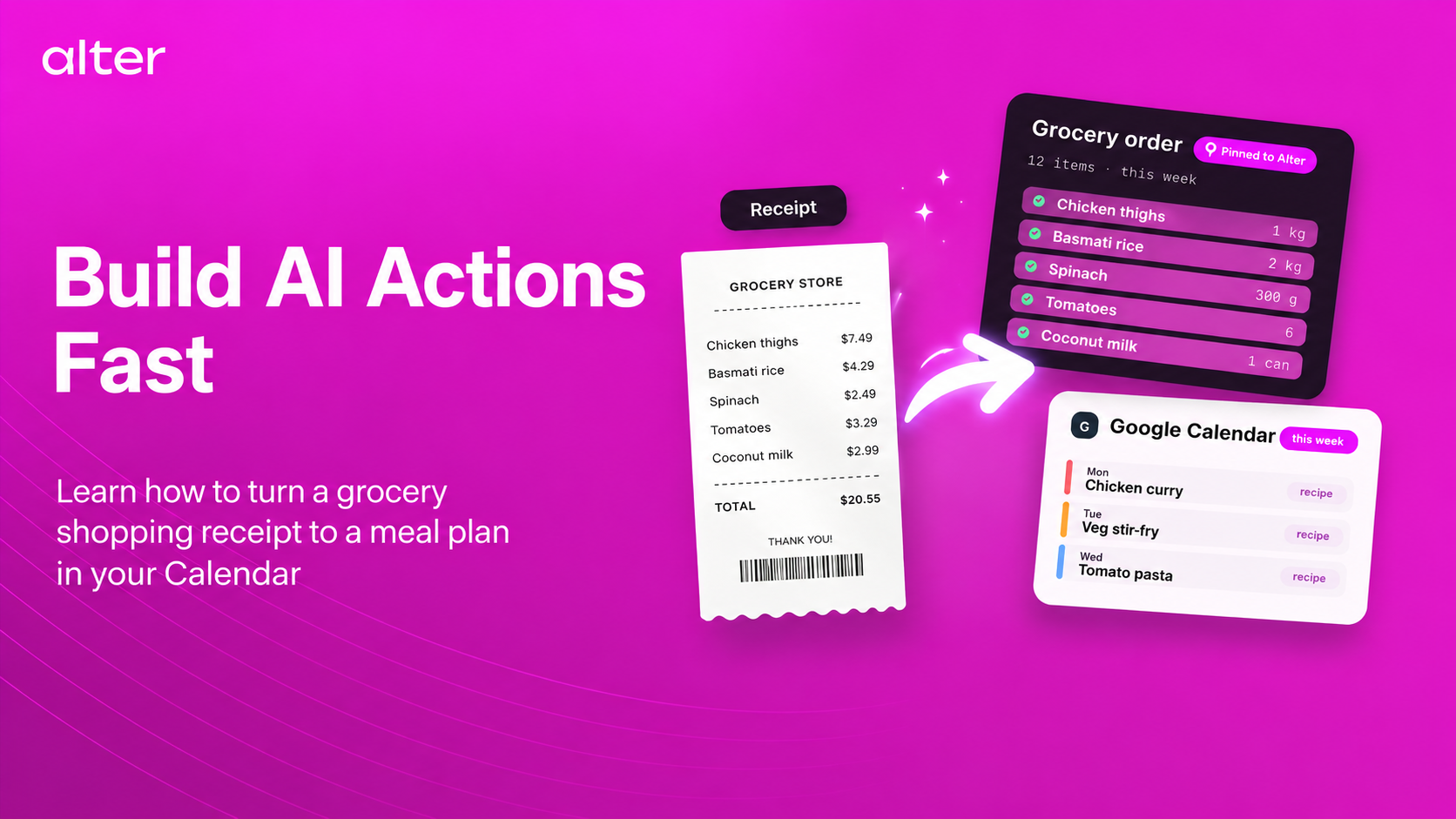 Learn how to create advanced Alter Actions
