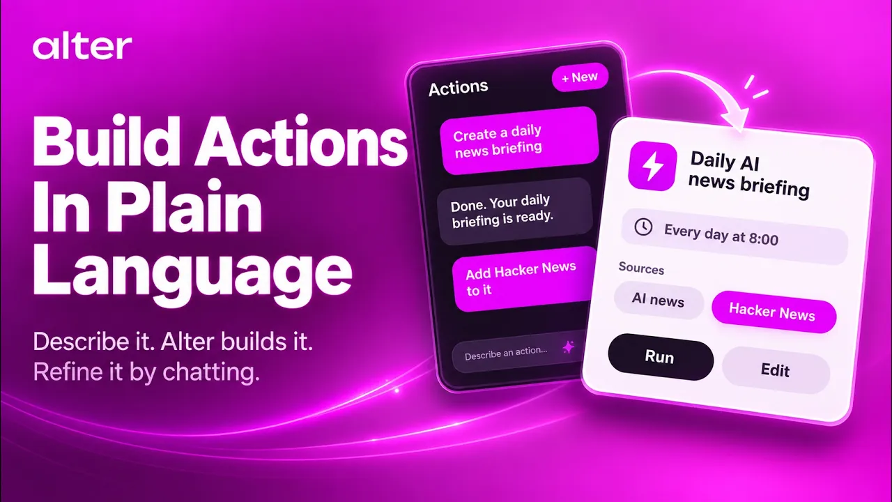 Alter Action AI Editor