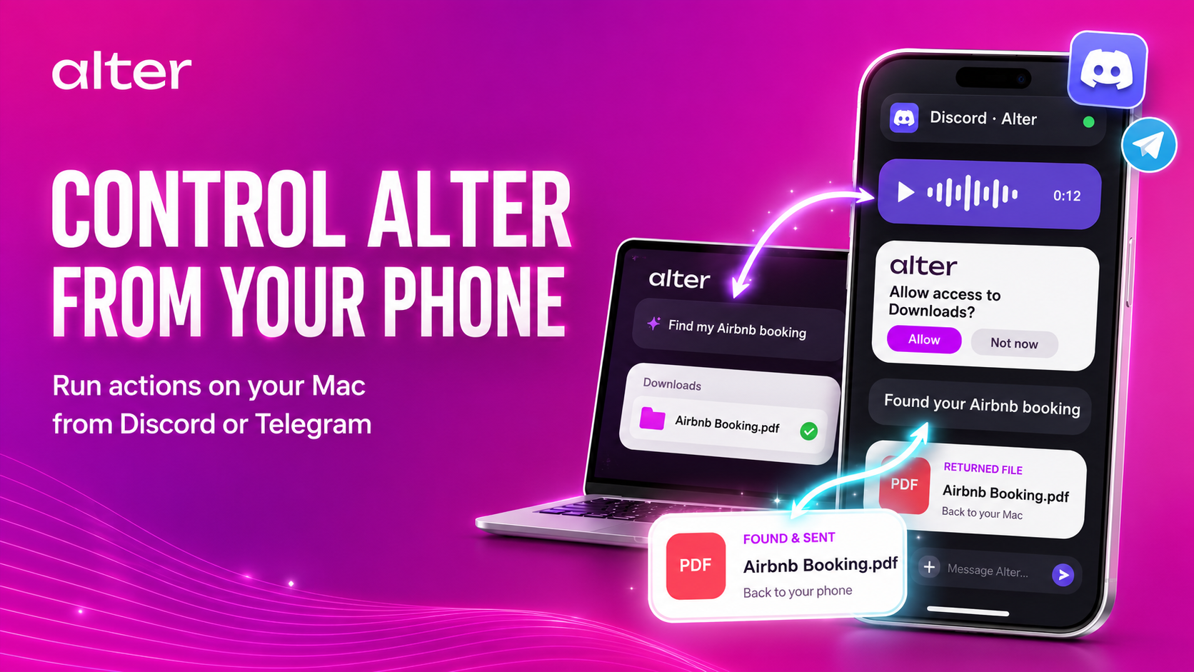 Control Alter from your phone